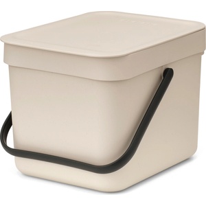 Brabantia Кош за смет за разделно събиране Brabantia Sort&Go 6L, Soft Beige