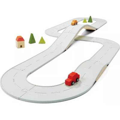 PlanToys obojstranná sada ciest a koľají