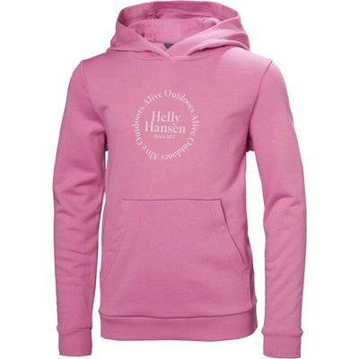 Helly Hansen JR HH Graphic Hoodie Meta pink