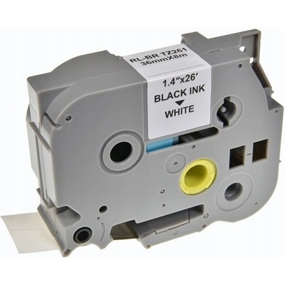 Páska do tiskáren štítků Brother, TZE-261, černý tisk/bílý podklad