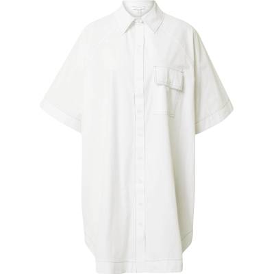 TOPSHOP Рокля тип риза бяло, размер 16