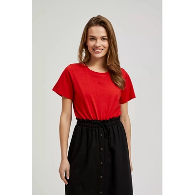 Moodo Червена тениска с къс ръкав Moodo Moodo | Cherven | ЖЕНИ | XS