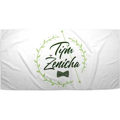 SABLIO Ručník - Tým ženicha motýlek 50x100 cm
