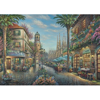 Image 1 of Schmidt Spiele - Puzzle Thomas Kinkade: Spanish Café - 1 000 piese