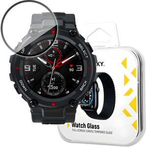 Wozinsky Калъф Wozinsky защитно стъкло за часовници за Xiaomi Amazfit T-Rex - Черен KP24630