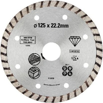 Stanley Diamantový kotouč segmentový 125 x 22,2 mm STA38217