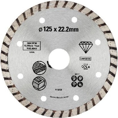Stanley Diamantový kotouč segmentový 125 x 22,2 mm STA38217