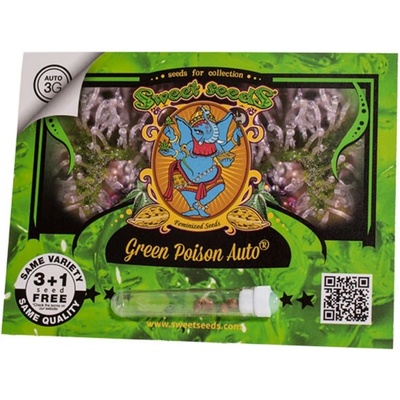 Sweet Seeds Green Poison semienka neobsahujú THC 5 ks