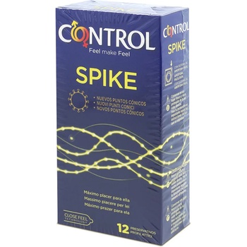 CONTROL spike conical dots textured preservatives 12 units