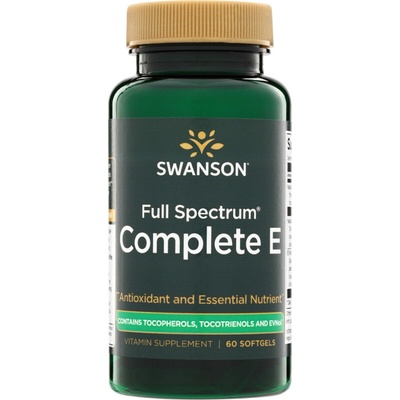 Swanson Vitamin E + Tokotrienoly 60 kapslí