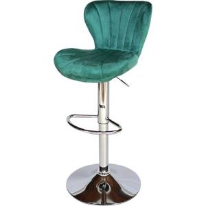 Bogdan Furniture Am Бар стол Калипсо-19 кадифе -тъмно зелен