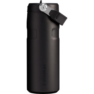 STANLEY 1913 Flip Straw drinking bottle with straw 0.47L - thermal mug cools for 8 hours - ice-cold for 40 hours - BPA-free - leak-proof - for cup holders - dishwasher safe - Black 2.0 - 10-12110-117 (10-1211