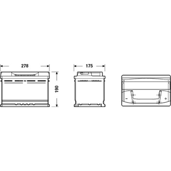 Centra Plus 12V 74Ah 680A CB740