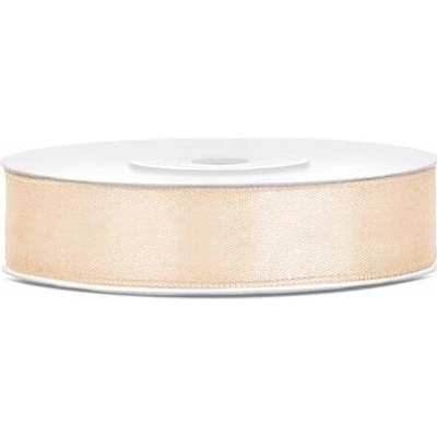 Saténová stuha krémová 12 mm x 25 m