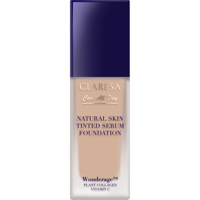 Claresa Natural Skin Tinted Serum Foundation Make-up / sérum s prirodzeným finišom 2N Medium Neutral 32 ml