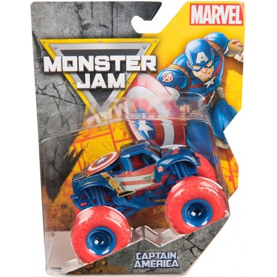 Monster Jam Marvel Captain America zberateľský Monster Truck 1:64