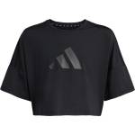 adidas Детска спортна тениска adidas Kid's Sport Icon Crop Tee Sport shirt - Black / Black - размер 116 (EU) (704-6099-0111)