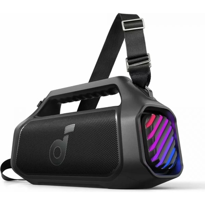 Anker Soundcore Boom 2 Plus безжична тонколона, 140W, BassUP 2.0, IPX7, RGB, Bluetooth 5.3, черен (A3134011)