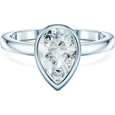 Savicki Zásnubný prsteň Pure biele zlato laboratórny diamant PURE P PE 50 LAB B