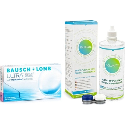 Bausch & Lomb ULTRA 6 čoček + Solunate Multi-Purpose 400 ml s pouzdrem