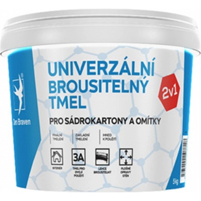 Debbex 00403RL Univerzálny brúsiteľný tmel 5 kg biela