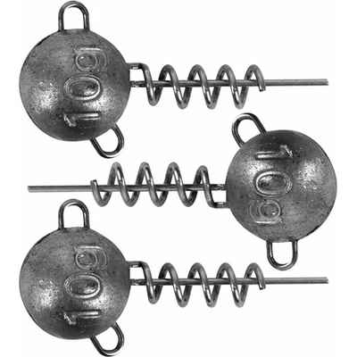 FOX Rage Corkscrew Round Jig Heads 5 g, 3 ks