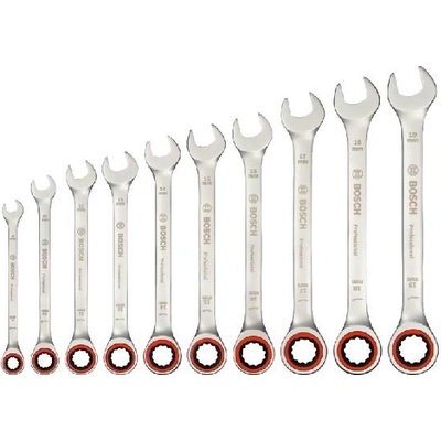 Bosch 10-dielna súprava kombinovaných račňových kľúčov 1600A02AU0