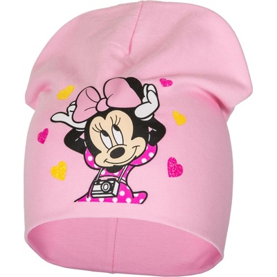 dívčí čepice Minnie Mouse HAT 386 světle růžová