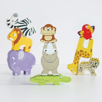 Le Toy Van Petilou skládací věž Afrika 9 ks