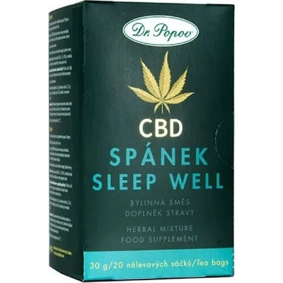 DR.POPOV CBD Konopný čaj porcovaný 30 g