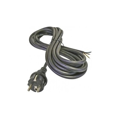 Flexo šňůra 5m 3x1 napájecí kabel gumový černý H05RR-F Precon