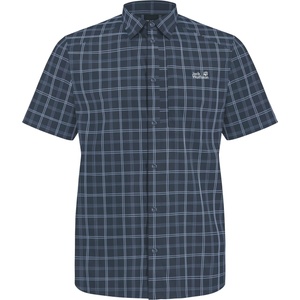 Jack Wolfskin Мъжка риза с копчета Jack Wolfskin Norbo S/S Shirt - Check Midnight Sky (033-3068-0213)