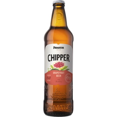 Primátor Chipper Grep pšeničné ochucené 2% 0,5 l (sklo)