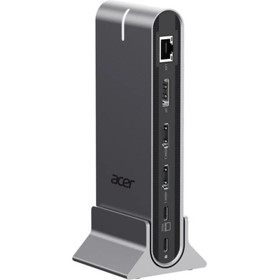 Acer Докинг станция Acer Type-C Universal 15in1, 2x HDMI 4K@60Hz, 1x DisplayPort 8K@30Hz, 5x USB-A, 1x USB-C 100W, RJ45, SD/MicroSD, Audio 3.5mm - HP. DSCAB. 022 (HP.DSCAB.022)