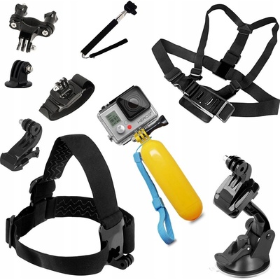 MG Set 9in1 set upevňovacího příslušenství na GoPro SJCAM HUR52693 – Zbozi.Blesk.cz