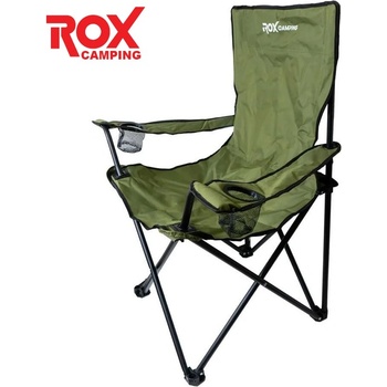 ROX Camping Сгъваем стол за къмпинг - зелен / rox 153camp0314 / (rox 153camp0314)
