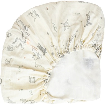 Cotton Hug Чаршаф с ластик Cotton Hug - Океан, 60 x 120 cm (CH069)