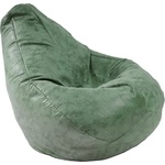 Pufrelax Пуф круша, 220л. , Nirvana Hobbit - Silver Garden, Перящ се калъф, Пълнеж от полистиролни перли, Гама Premium (PUF-G-NH-PT-SIG)