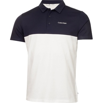 Calvin Klein Golf Блуза с яка Calvin Klein Golf Men's Jc Block Short Sleeve Performance Polo Shirt - Wht-Nvy