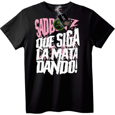 NOONEBRAND Тениска SADBOYZ: Продължаваме ритъма! - S, White