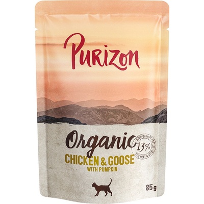 Purizon Organic kuracie a husacie s tekvicou 6 x 85 g
