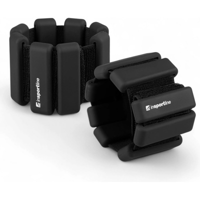 Fitness závažie na členok a zápästie inSPORTline Brace 2x0,5 kg čierna