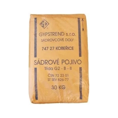 Sádra balená 30 kg - vrece