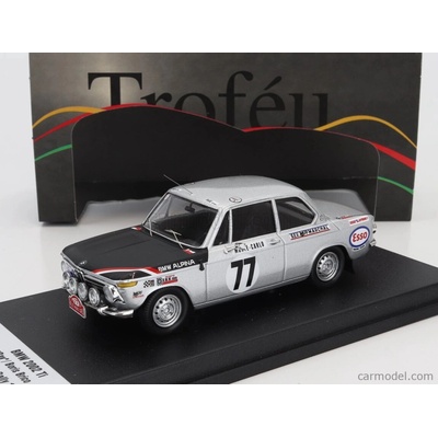 Trofeu BMW 2002 Ti night Version N 77 Rally Montecarlo 1970 Ray Boris Brico Stříbrná Černá 1:43