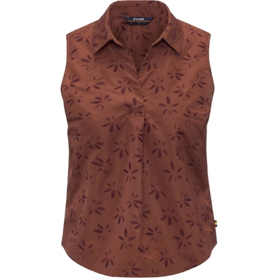 K-Way Дамски топ K-Way Women's Anty Emby Jacquard Blouse - Brown / Violet Jacquard (916-6715-0112)