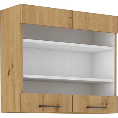 Горен шкаф с витрина Monro 80 cm