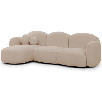 ROPEZ Светлокафяв ъглов диван от букле (ляв ъгъл) Orbit - Ropez (Orbit A+OT+1,5+1,5+A Quelle 03 Standard)