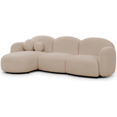 ROPEZ Светлокафяв ъглов диван от букле (ляв ъгъл) Orbit - Ropez (Orbit A+OT+1,5+1,5+A Quelle 03 Standard)