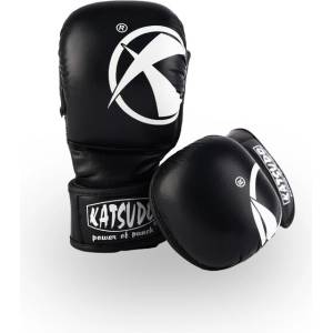Katsudo Ръкавици Katsudo MMA REVENGE, черни (Kat_1012.black-white)