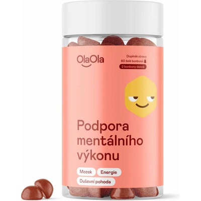 OlaOla Želé podpora mentálneho výkonu s čínskymi hubami 60 cukríkov
